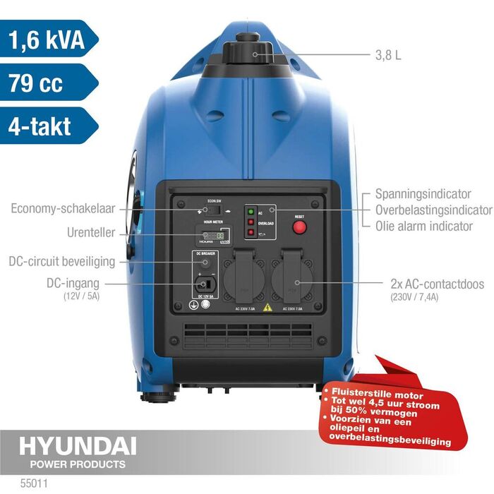 Hyundai inverter benzin generator 2000 W